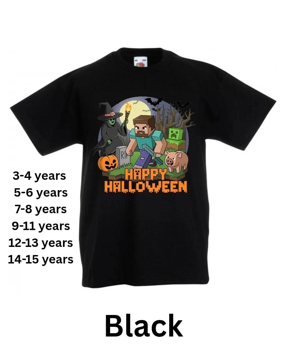 Halloween Roblox steve kids T-shirt in various sizes and colours 100