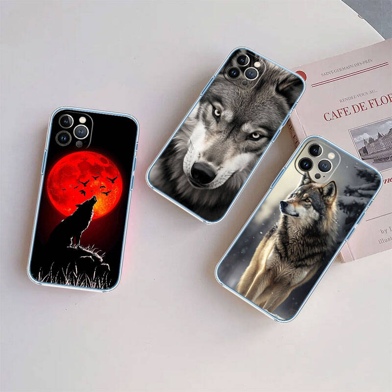 MH148 Animal Wolf Phone Case for Motorola Edge 20 30 S30 40 50 Fusion Lite Plus Pro Neo Ultra One Power Action Macro Hyper Vision Zoom