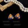 Mid-Century Vintage Stud Earrings: Trendy Literary Style in Light Luxury Fashion