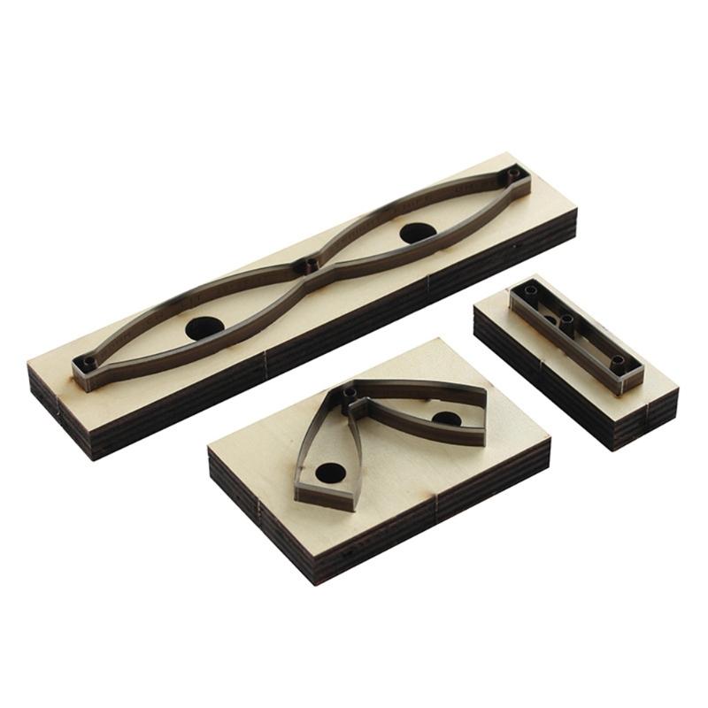 Деревянный Штамп для Вырубки Кожаный Штамп Галстук-бабочка Шаблоны для Тиснения Скрапбукинга Вырубной Штамп Серьги Украшения DIY Кожаное Ремесло 1