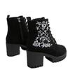 New Women's Shoes: Height-increasing Round-toed Chunk-heeled Boots and Thick-soled High-heeled Ankle Boots