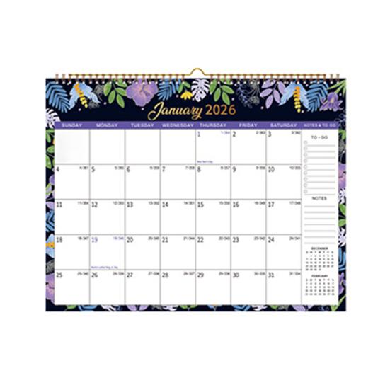 2026 Wall Calendar 14" X 11" Large Calendar with Hanging Hook January
