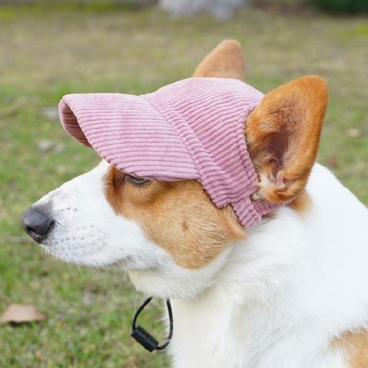 Safety Dogs Cats Baseball Caps with Stretch Chin Rope Outdoor Pet Visors Hat