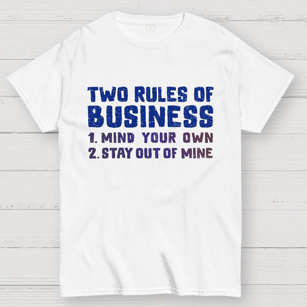 Two Rules of Business Cotton Summer Casual Cool Loose T-Shirt