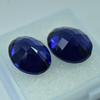 18.60 Ct Natural Blue Sapphire Certified Pair Gemstones Oval Cut Making Jewelry