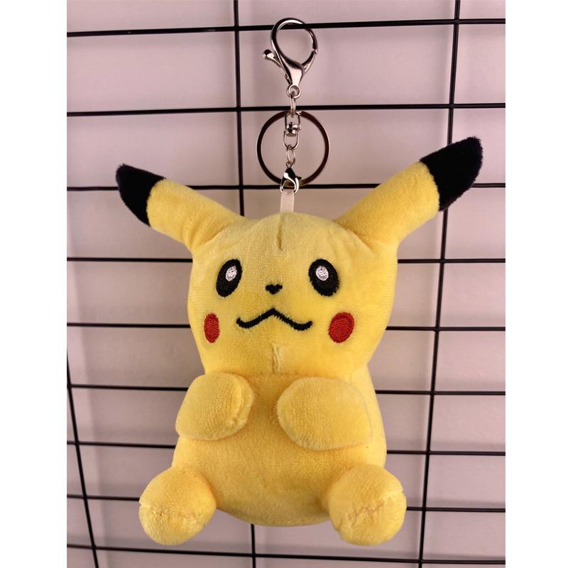 Pokémon Pikachu Plush Keychain, Book Bag, Bag Hanger, Pokémon Doll, Pokémon Spirit Figurine, Cute and Charming Style