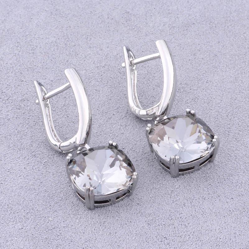 Геометрические серьги с цирконом сладких цветов для женщин - Модный ретро-стиль