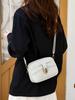 Extremely Simple Style Crossbody Small Square Bag, Solid Color, Light Luxury Women's Bag, Fashionable Mailman Bag