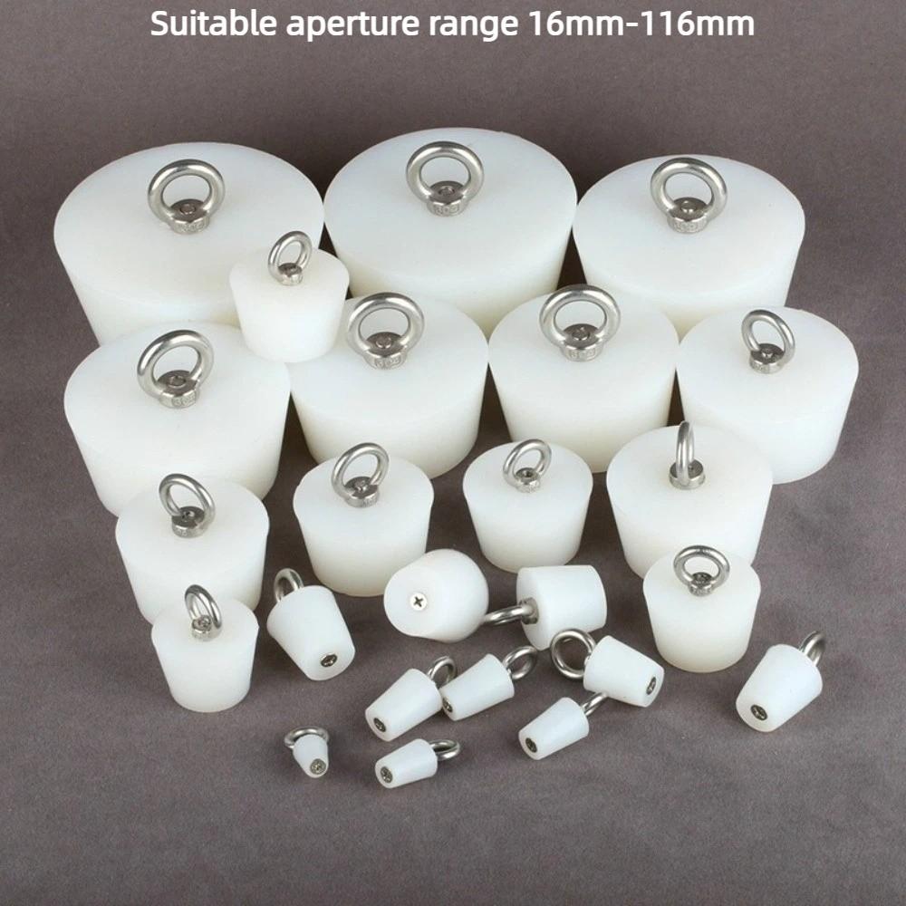 with Steel D Ring Conical Silicone Stopper Waterproof Sealing Plug Bung  Kitchen Sink