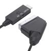 1Set -Compatible Input To Scart Output Plug And Play For Vhs Vcr Dvd Hd -Compatible To Scart Audio Video Converter Cable