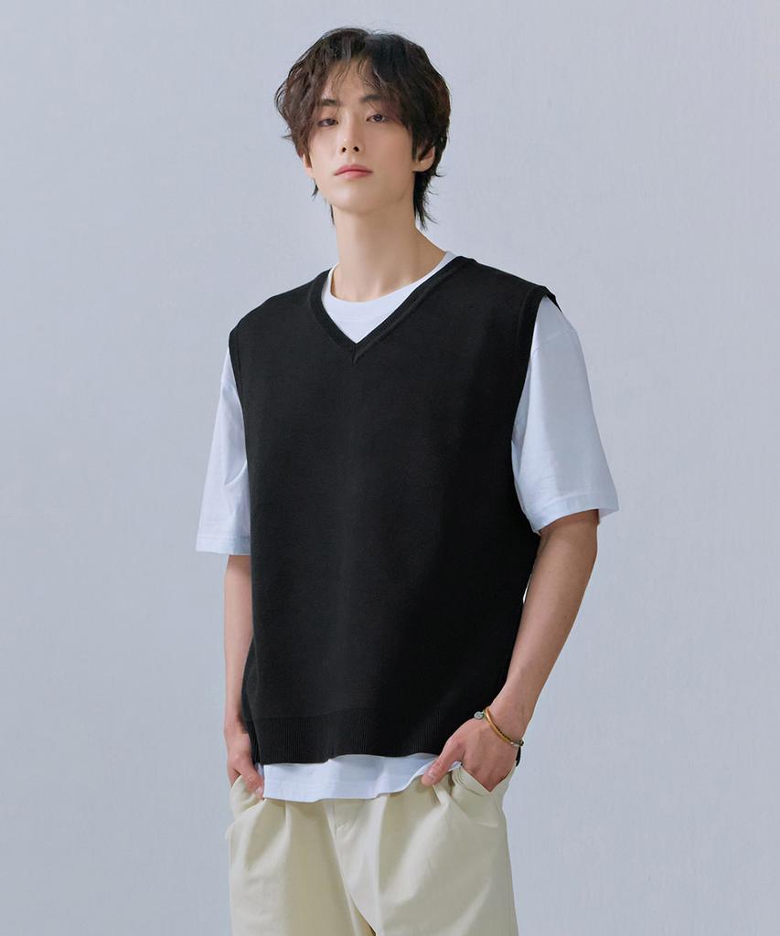 Chasecult Men'S V-Neck Vest-Cfrk7321C03