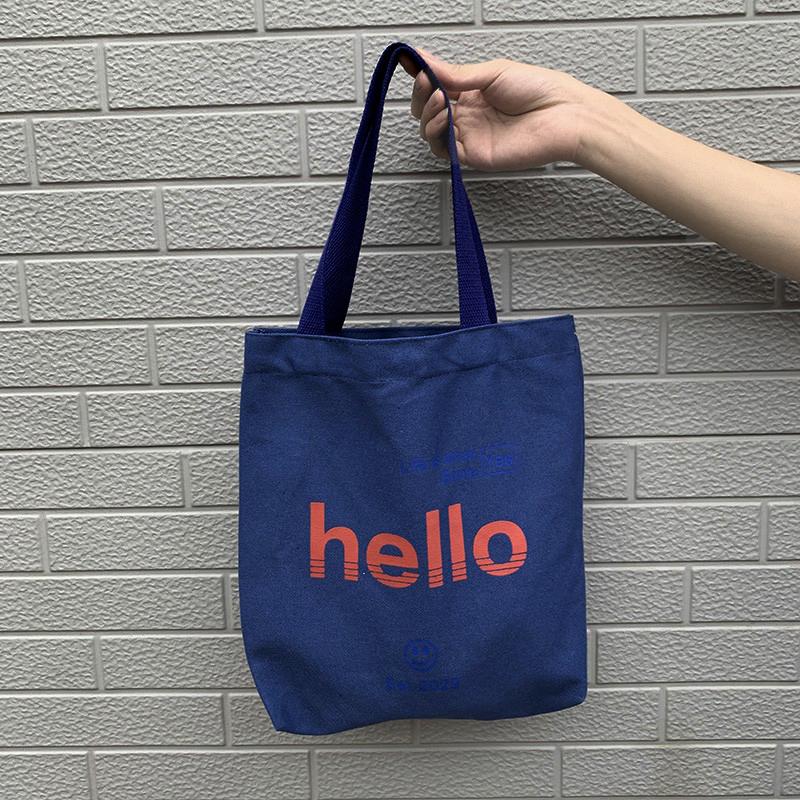 Versatile Japanese Canvas Tote: Large Capacity, Handheld, Trendy Lunch Box Bag for Women