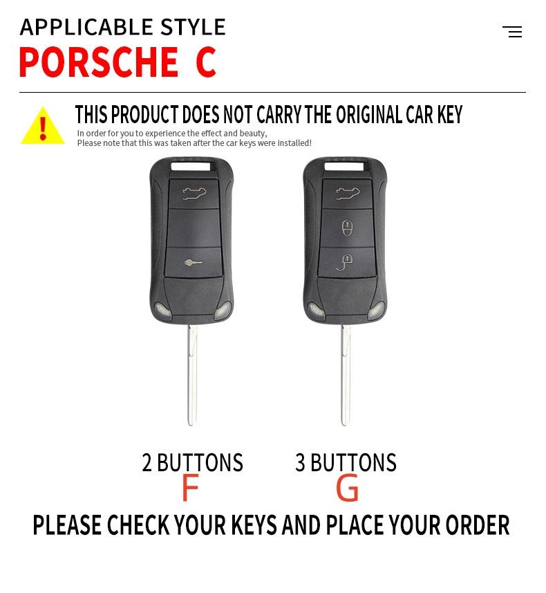 Zinklegierung Rennstil Auto Klappfernbedienung Schlüsselhülle Abdeckung Schutzschale Für Porsche Cayenne GTS Panamera Carrera GT3 Zubehör