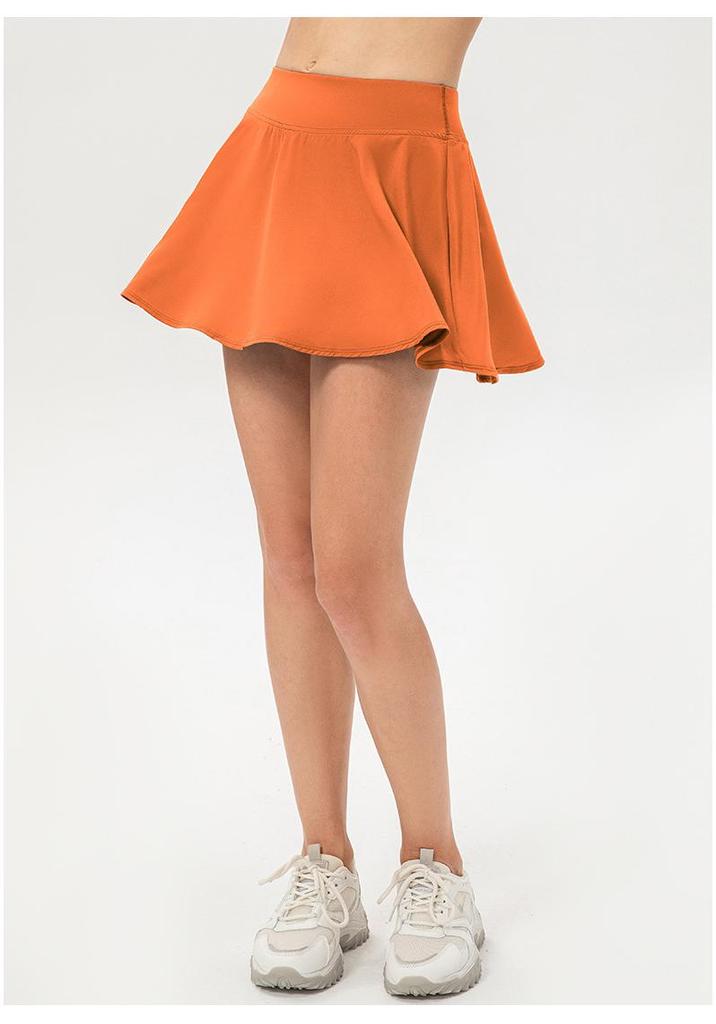 Women's Quick-Dry Skort for Tennis, Dance, Yoga, and Fitness with Anti-Exposure Inner Lining.