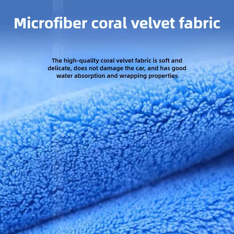 Thicken 600GSM Microfiber Towel Ultra-Soft Car Washing Cloth 40x40cm Scratch-Free Drying Cloth for Car Detailing Cleaning Rag