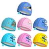 Ears Pleated Sports Accessories Kids Swimming Cap Elastic Pu Turban Pool Bathing Hats Swimming Caps