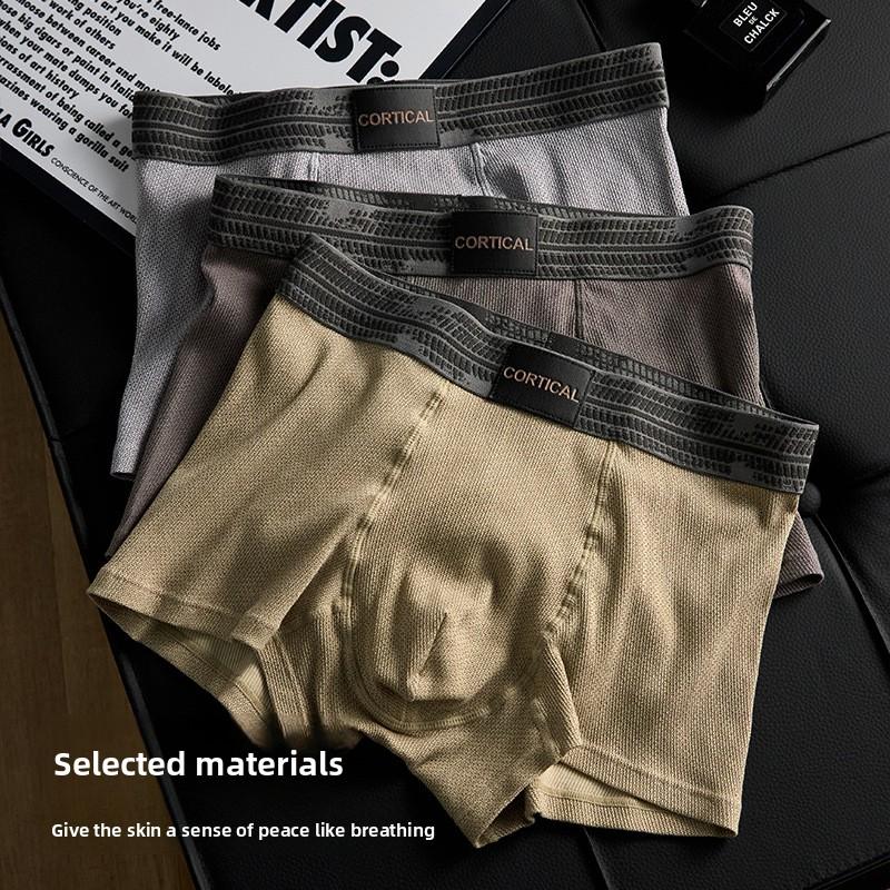 Men's Spring and Summer Pure Cotton 10A Grade Antibacterial Comfortable Breathable Briefs