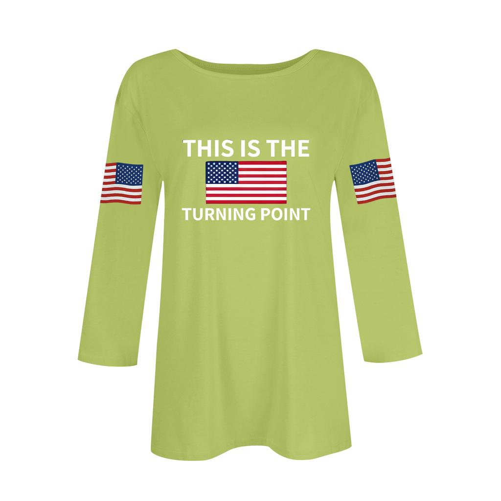 Women's Casual Fashionable Sexy Comfortable Neck Three-Quarter Sleeve Top