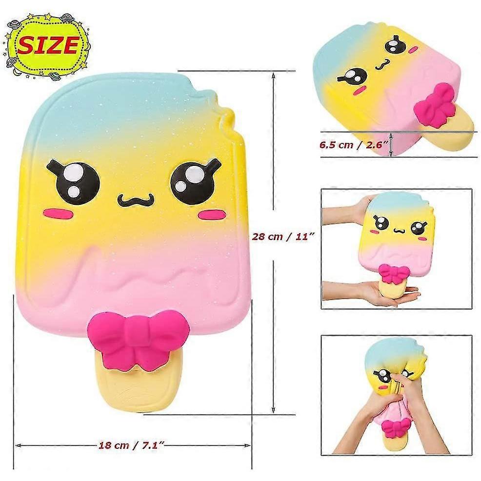 11palcové Jumbo Squishies Lízátko Kawaii Voňavé Měkké Pomalé Vracení Obří Mačkací Squishies Úleva od Stresu Dětská Hračka