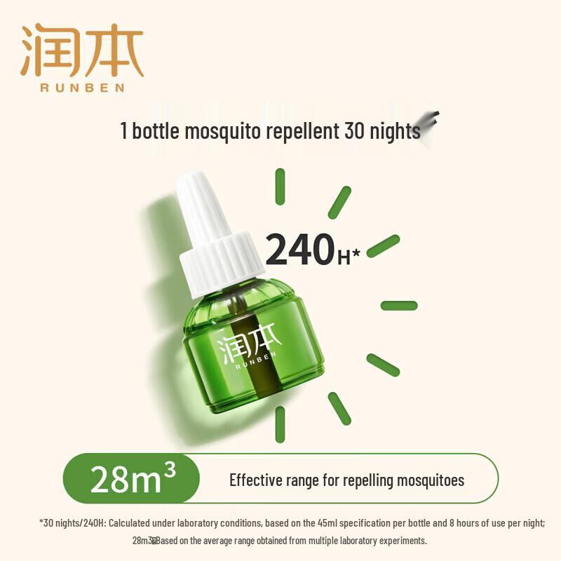 Runben Electric Mosquito Repellent Liquid & Anti-static Spray Set