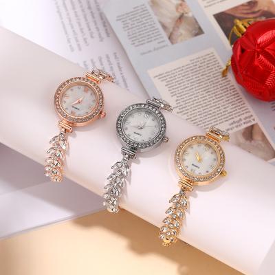 Creative Mermaid Design Women Watch High Quality Quartz Movement Round Crystal Bezel Luxury Wristwatch