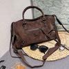New Fashion Rivet Tote Bag Large Capacity Suede Spice Girl Bag Women's High-end Commuting Portable Messenger Bag