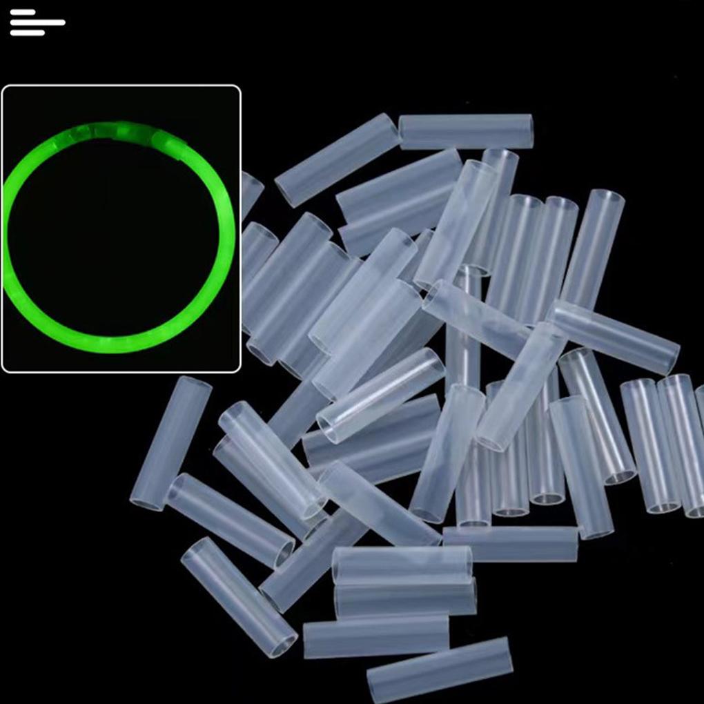 100 Pieces Glow Stick Luminous Portable 5 Colors Single-use Outdoor Party Glowstick Decoration Accessories with Connectors