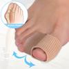 Toe Sleeves Bandage Toe Protector Straighters Correctors Sleeve Tube with Big Toe Gel Spacers