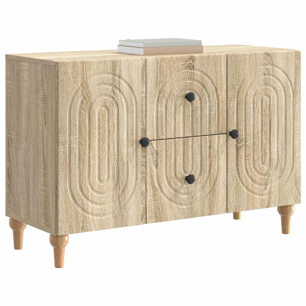 TV Cabinet in Sonoma Oak 89 x 34.5 x 60 cm Particleboard
