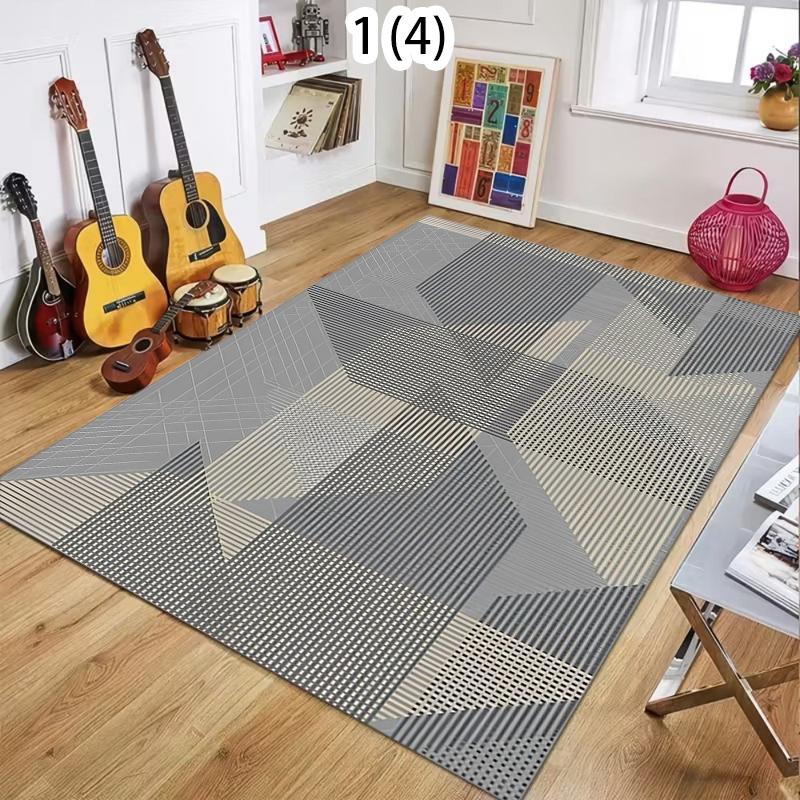 Nordic Simple Carpet Living Room Coffee Table Flannel Large Carpet Anti-Slip Bedroom Bedside Floor Mat Home Decoration  Carpet
