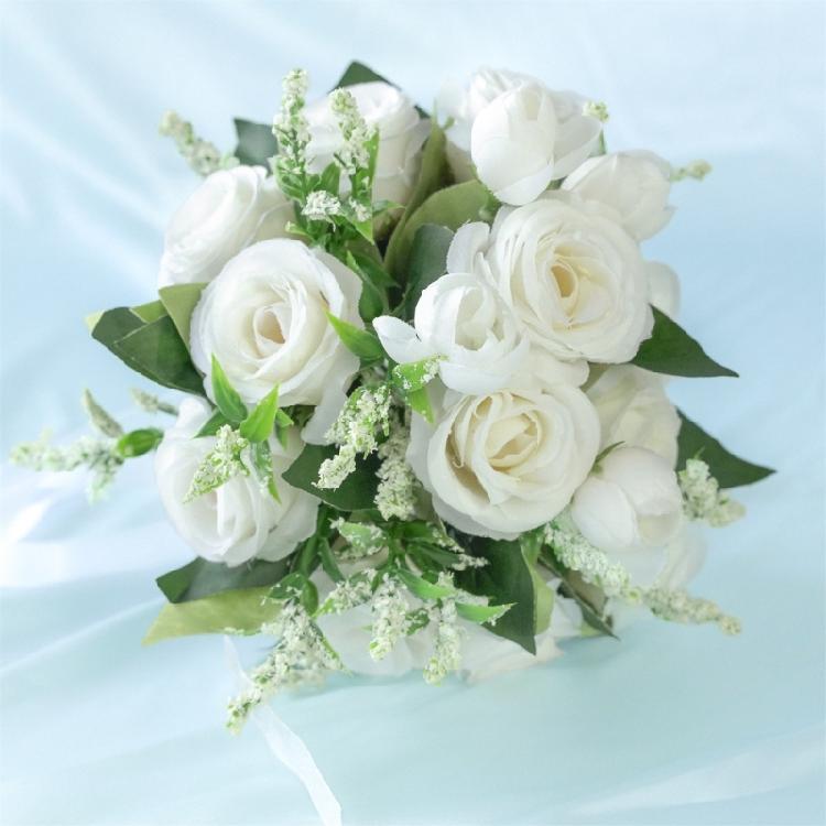 Artificial Vintage Flowers Bouquet Wedding Ceremony Bouquet Beautiful Bouquet for Bridal Shower Ceremony