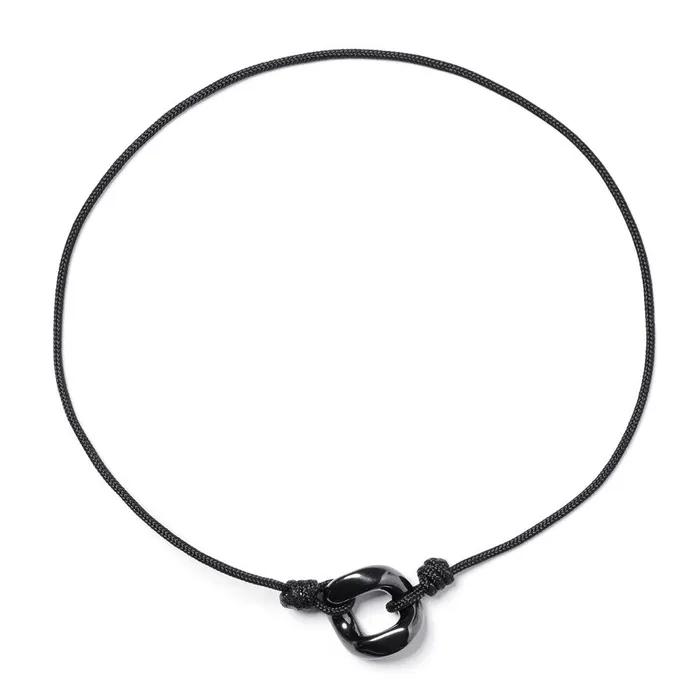 Black Chain Pendant Knot Bracelet (C2503AC1314_BK)