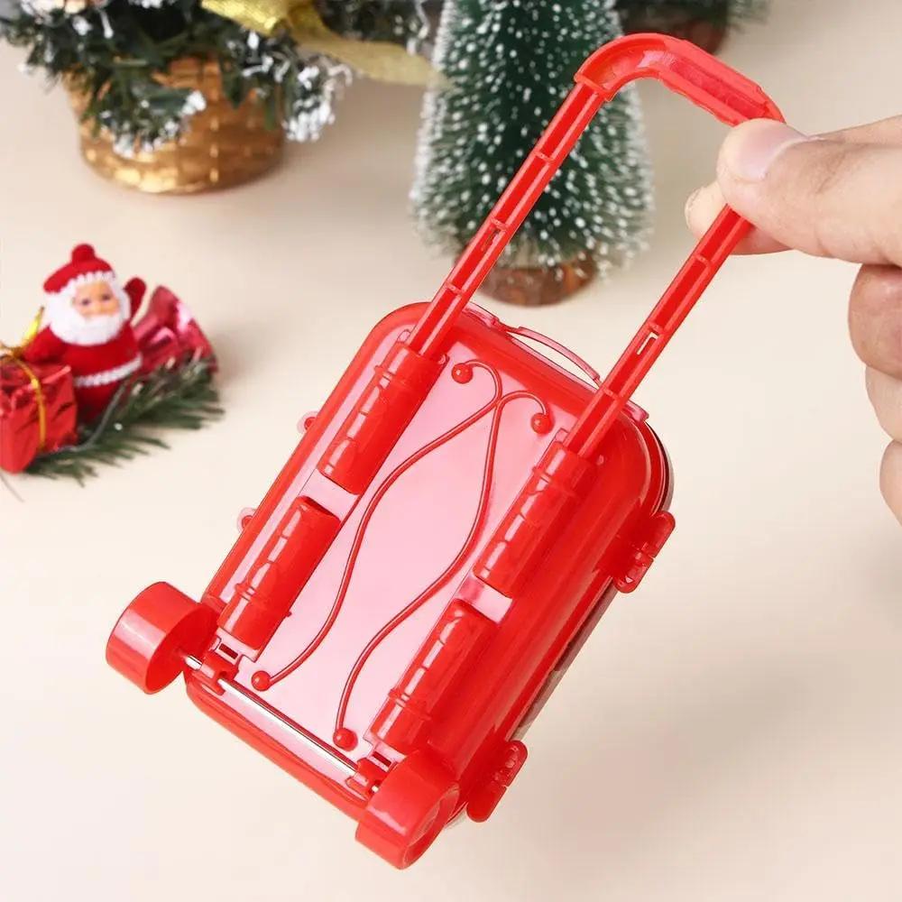 1-20PCS Christmas Mini Trolley Candy Box Cartoon Coin Purse Creative Kids Holiday Gift Box Party Favor Christmas Decoration