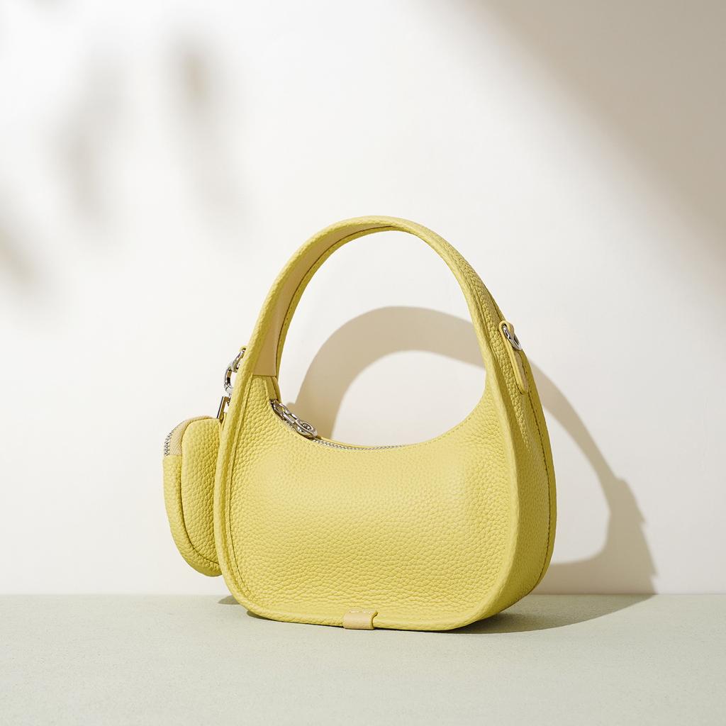 Neue kleine Tasche, Premium-Handtasche, Ein Schulter, Unterarm-Crossbody-Halbmondtasche, Kopfhörertasche.