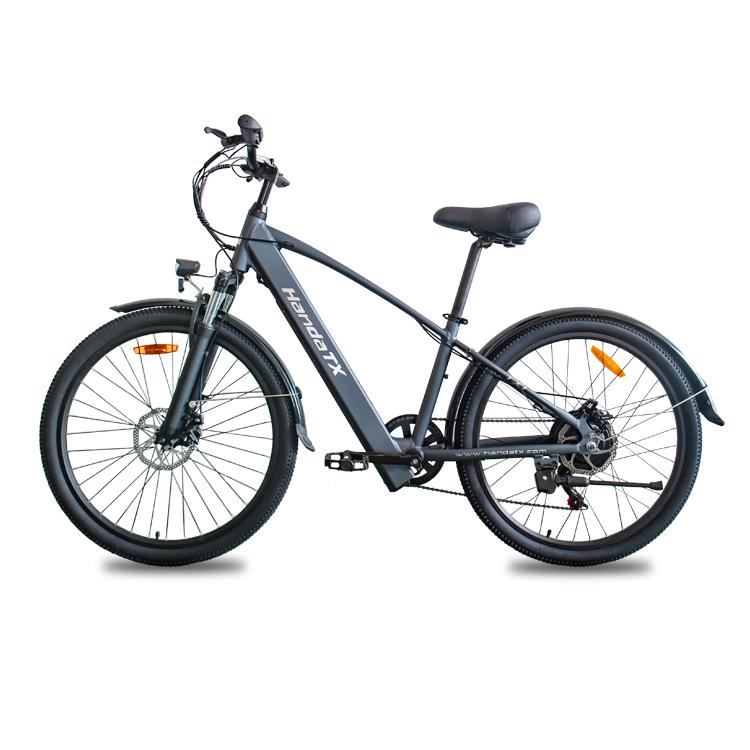 HedaTX TX1 500W Electric Bike, 28MPH Max Speed, Shimano 7-Speed, Removable Battery, 3 Riding Modes, Front & Rear Disc Brakes