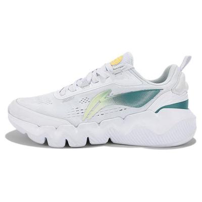 Li Ning Ln Flex Non-Slip Breathable Lightweight Low-Top Casual Shoes Men Sneaker White Green AGLT031-3