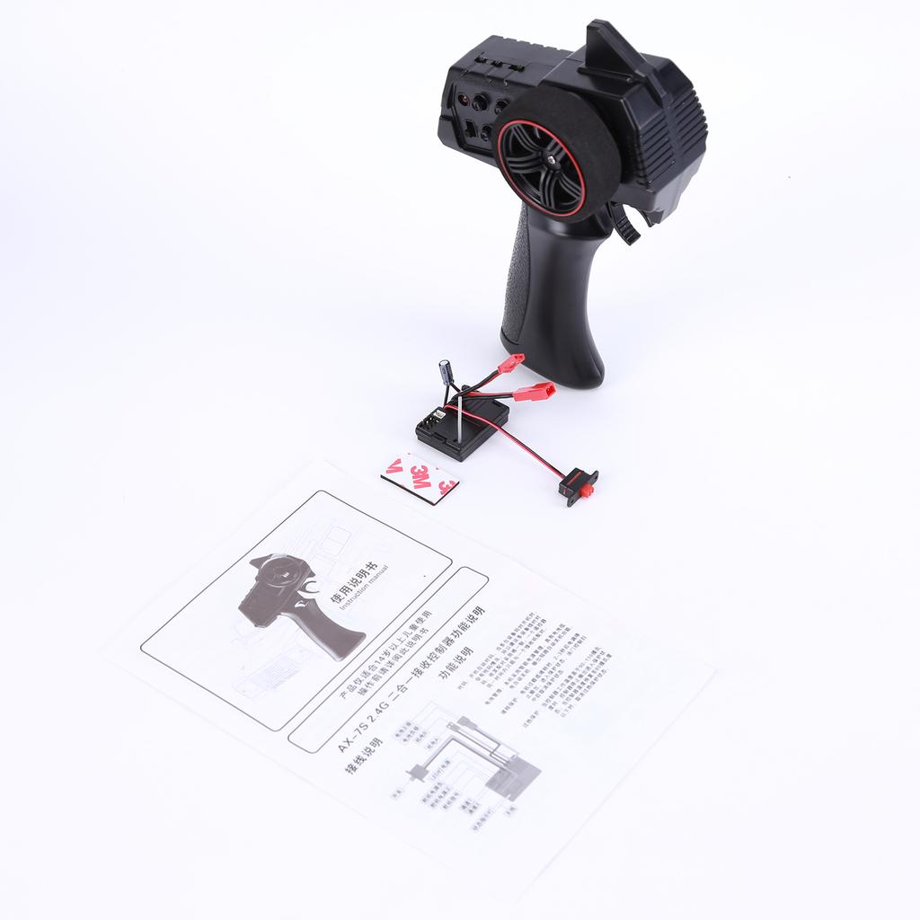 2.4G 3CH RC System Gun Remote Control Transmitter with Receiver for RC Car Boat Part Accessories Children Playing