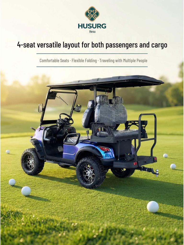 2-8 Seat Golf Cart for Tourist Areas, Hotels, and Scenic Tours