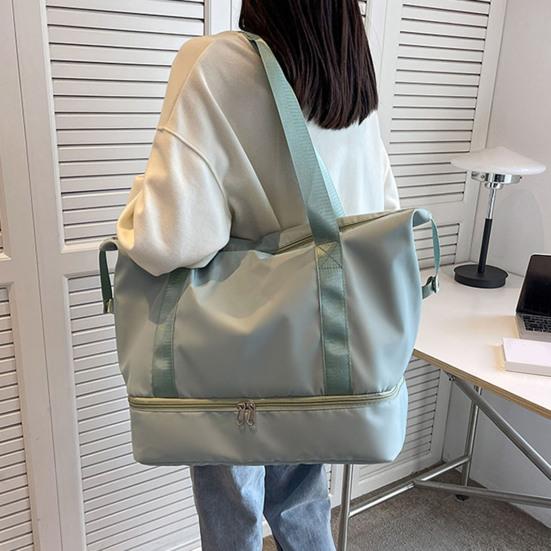Waterdichte Sportschool Tote Duffel Bag met Natte Zak Schoenenvak Weekender Overnight Tote voor Reizen Fitness Zwemmen