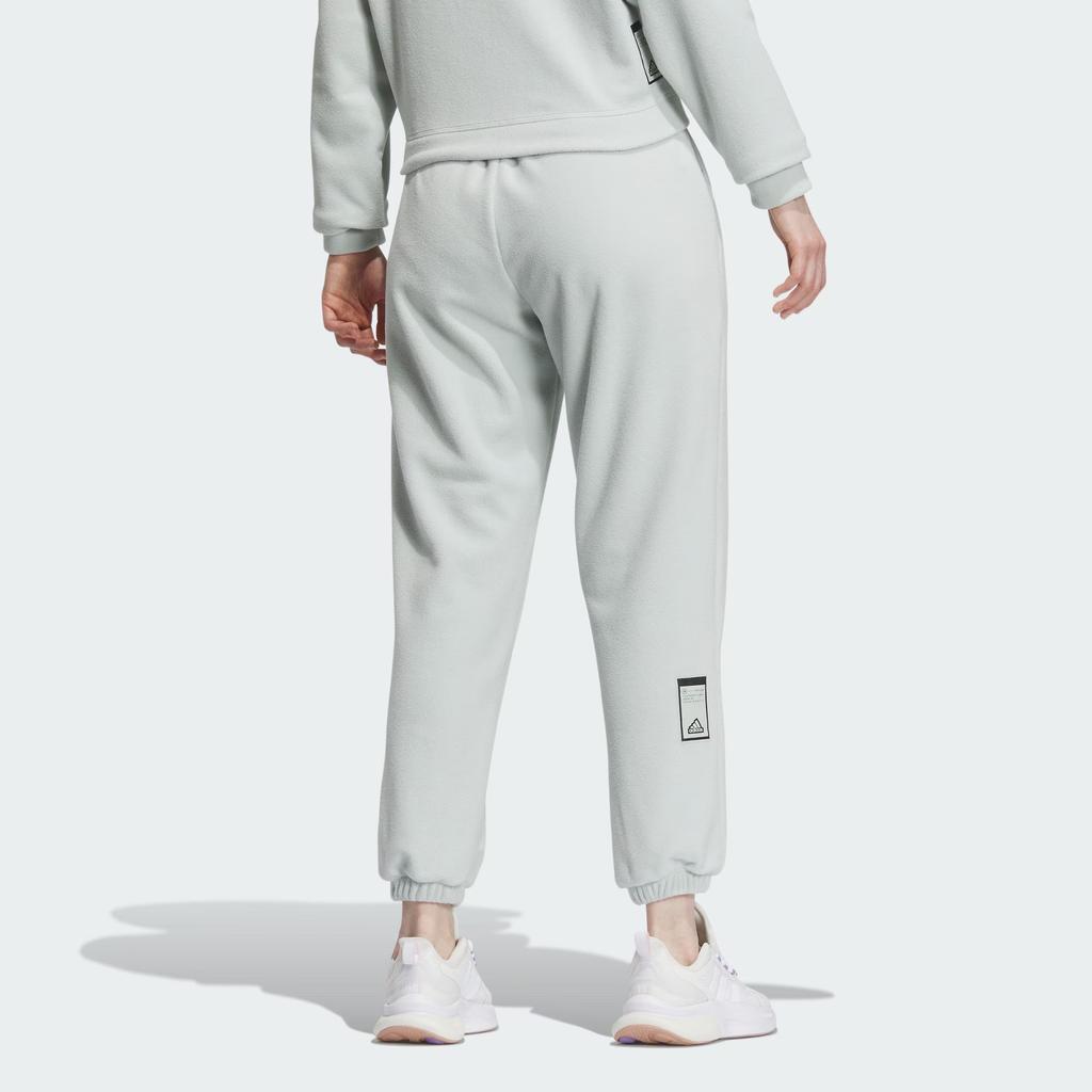 Adidas City Escape Fleece Pants Solid Color Logo Jogger Knit Sports Pants Women Pants Silver-Gray IP7039