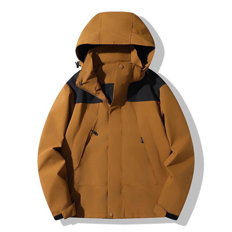 Outdoor Sports Fashion Jacket Spring and Autumn Men's and Women's Mountaineering Clothing Travel Hooded Jacket
