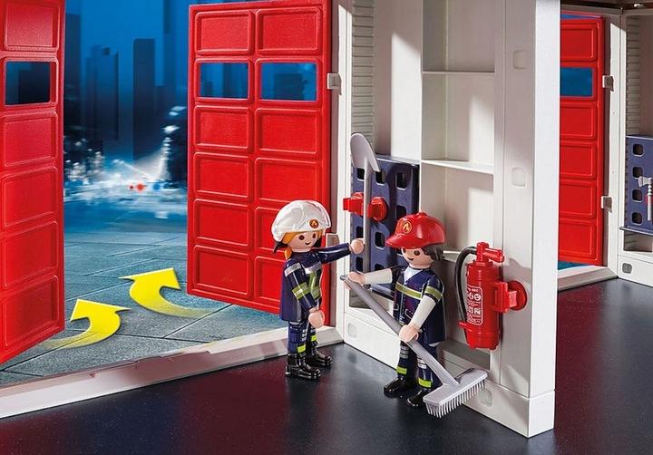 Playmobil Duża Remiza Strażacka 9462 Helikopter Efekty Dźwiękowe Strażak