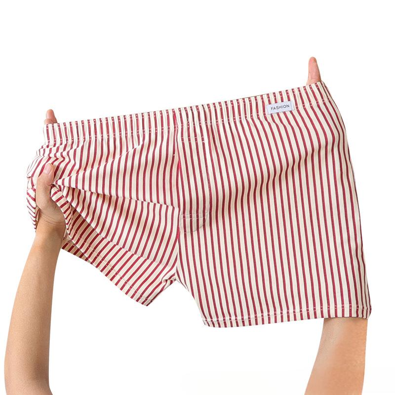 

Женские полосатые шорты-боксеры 2025 года, летние шорты с эластичной резинкой на талии, свободные шорты для мальчиков, милые шорты для сна, спортивные штаны XL