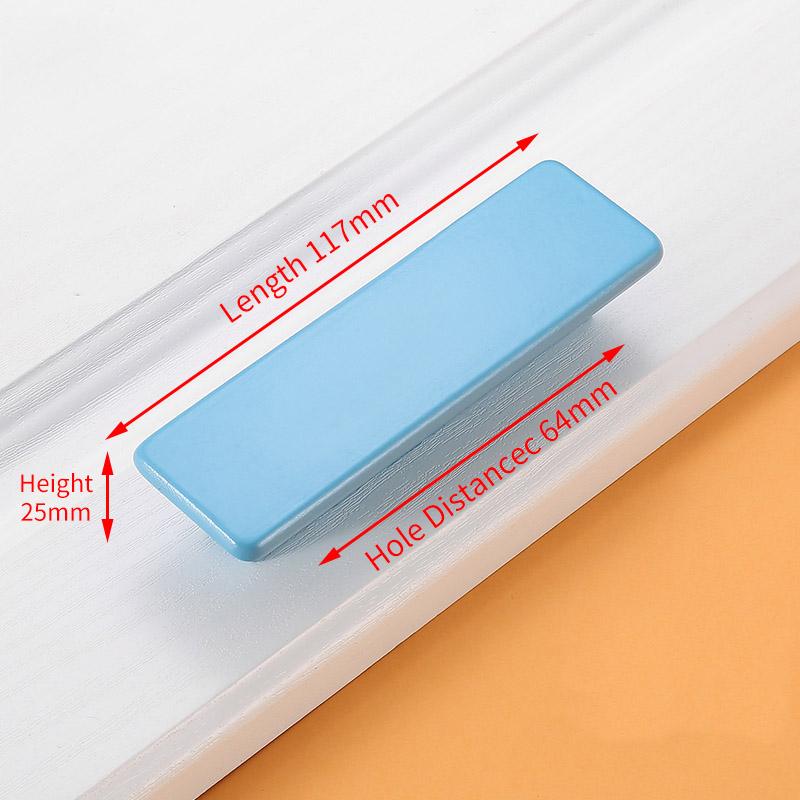 KAK Children Wooden Cabinet Knobs and Handles Kitchen Door Handles Macaron Wardrobe Cupboard Handle Drawer Knobs Furniture Pulls