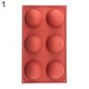 Half Sphere Chocolate Dessert Shape Silicone Cake Decor Mold DIY Kitchen Tool