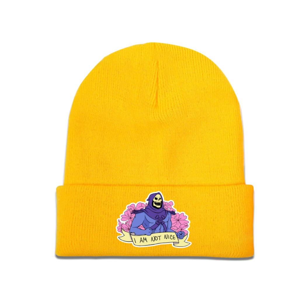 

Вязаная шапка I Am not Nice He-Man and the Masters of the Universe, шапка, зимние шапки, теплая повседневная кепка из полиэстера, унисекс, женский подарок One Size