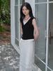 MOAT Button Ribbed Sleeveless (Mout Black)