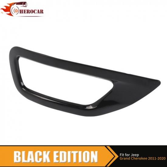 2X Gloss Black Rear Fog Light Lamp Covers For Jeep Grand Cherokee 2011+ Exterior
