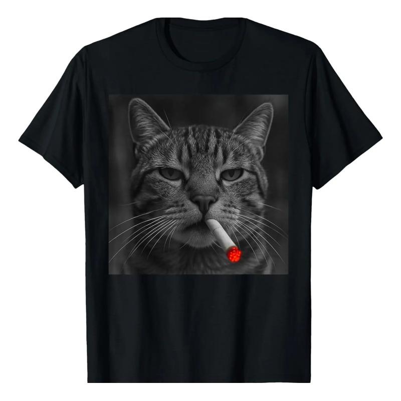 Divertido Gato Fumando Cigarrillos Kitty Gen Z Meme Smoking S