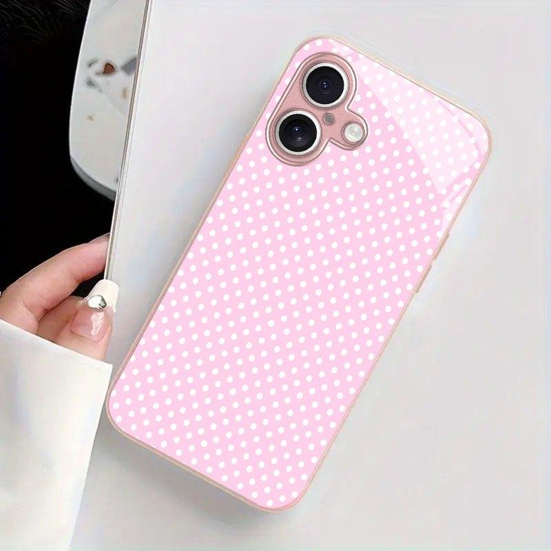 Cute and Exquisite Pink Dot Phone Case Is Suitable for iPhone 17 16 16ProMax 15 14 13 12ProMax 11 11Pro Anti-drop Protection